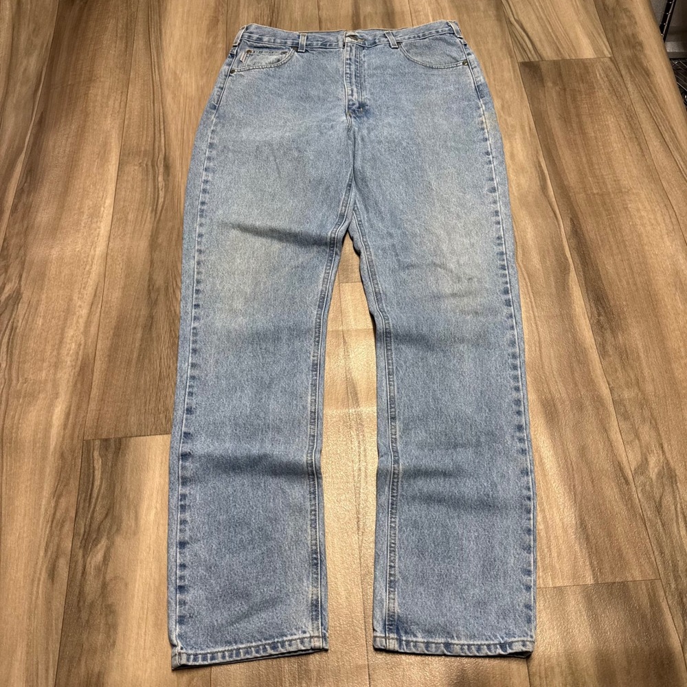Carhartt B18-STW Traditional Fit Straight Leg Jeans Light Wash Mens 38x36